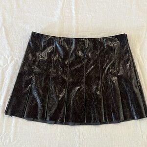 Vegan Leather Mini Skirt